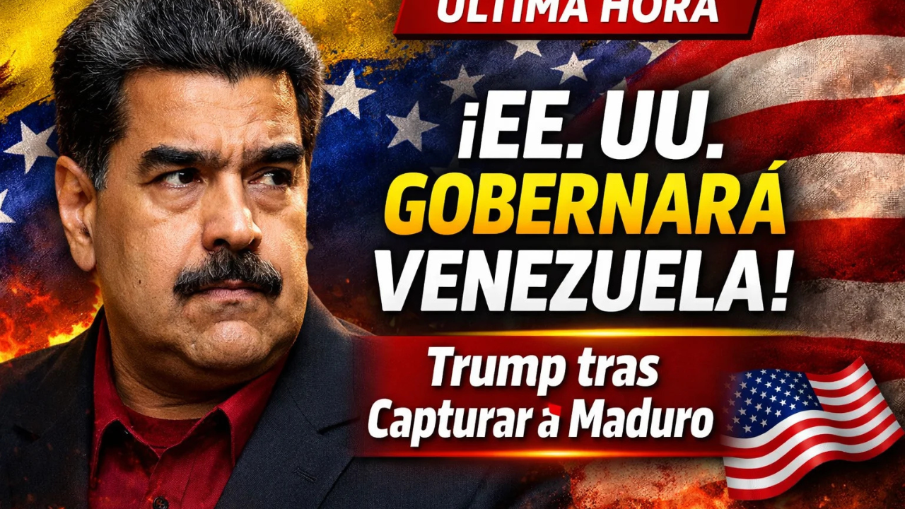 Trump afirma que Estados Unidos gobernará Venezuela tras la captura de Maduro
