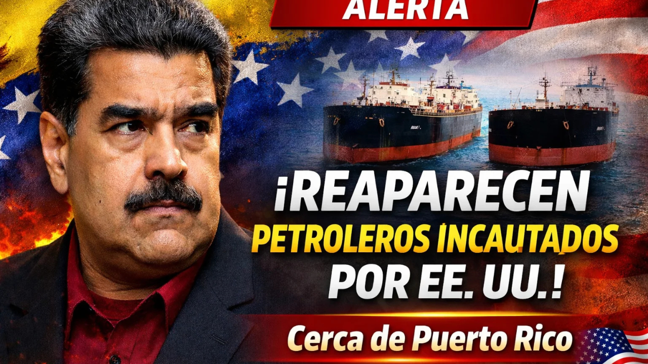 Dos petroleros venezolanos incautados por Estados Unidos reaparecen cerca de Puerto Rico tras desaparecer del radar