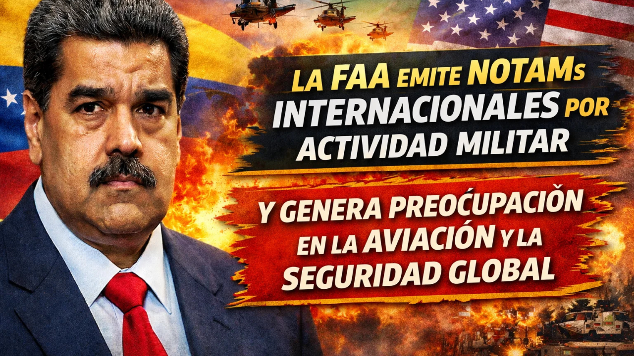 La FAA emite NOTAMs internacionales por actividad militar y genera preocupación en la aviación y la seguridad global