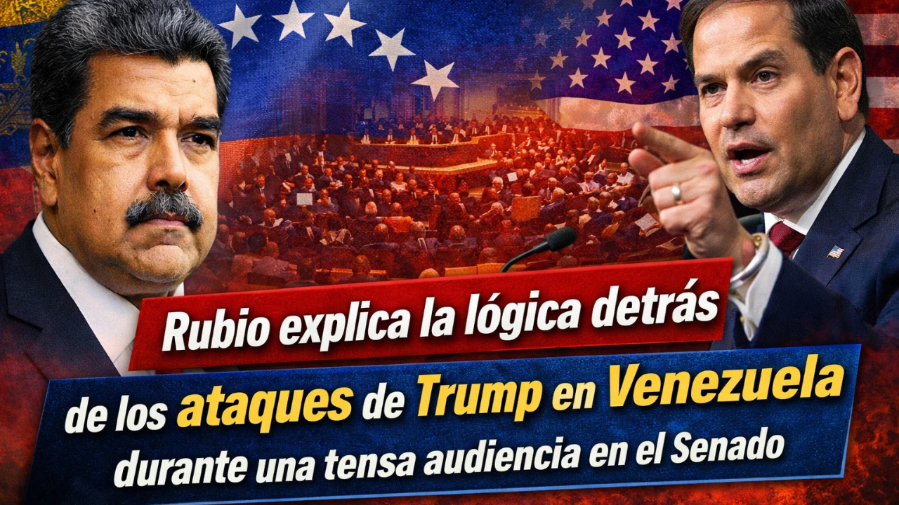 Rubio explica la lógica detrás de los ataques de Trump en Venezuela durante una tensa audiencia en el Senado
