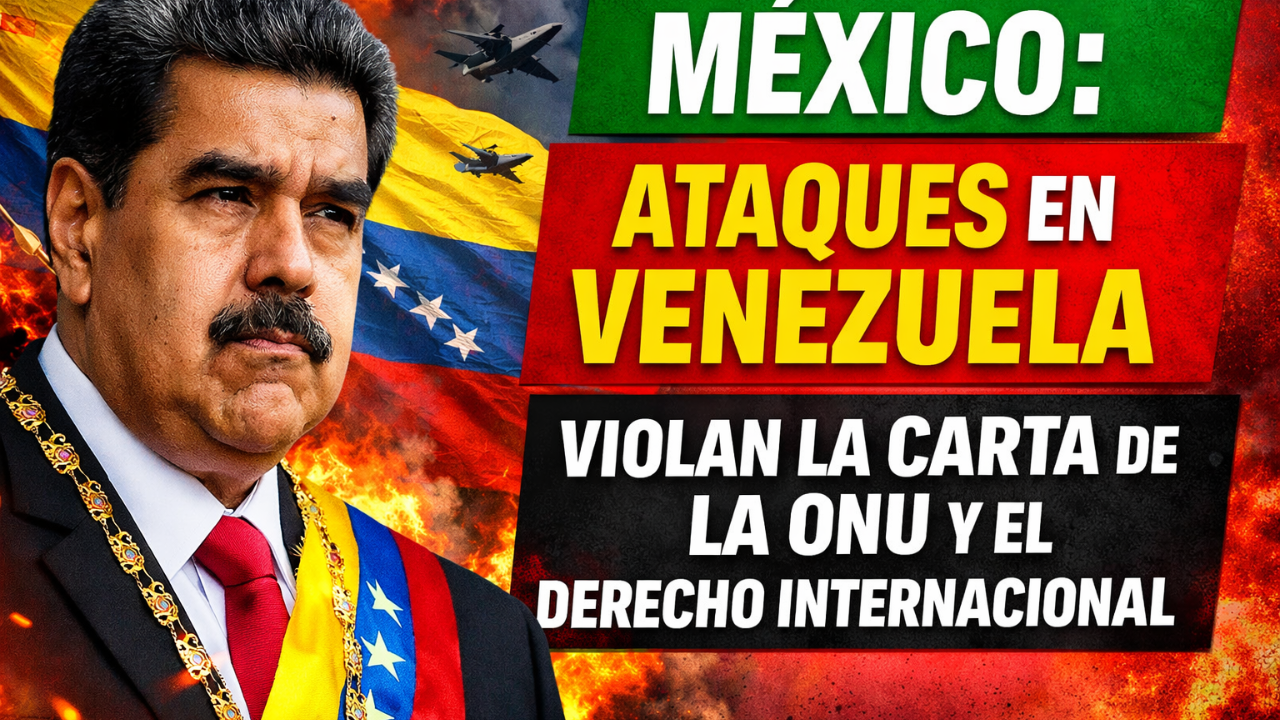 México afirma que los ataques en Venezuela violan la Carta de la ONU y el derecho internacional