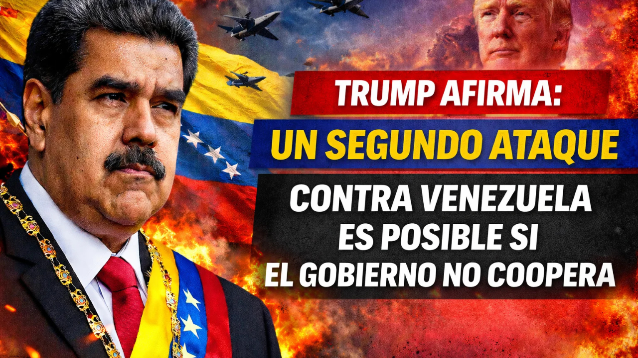 Trump afirma que un segundo ataque contra Venezuela es posible si el gobierno no coopera