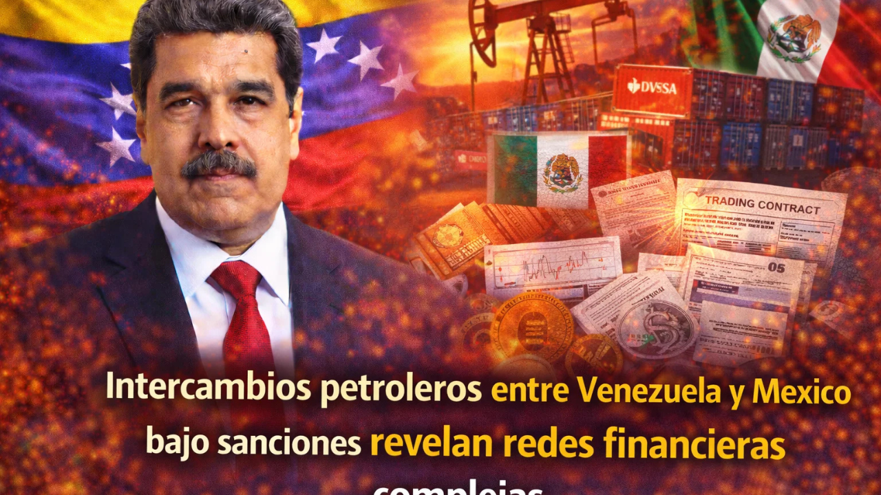 Intercambios petroleros entre Venezuela y México bajo sanciones revelan redes financieras complejas
