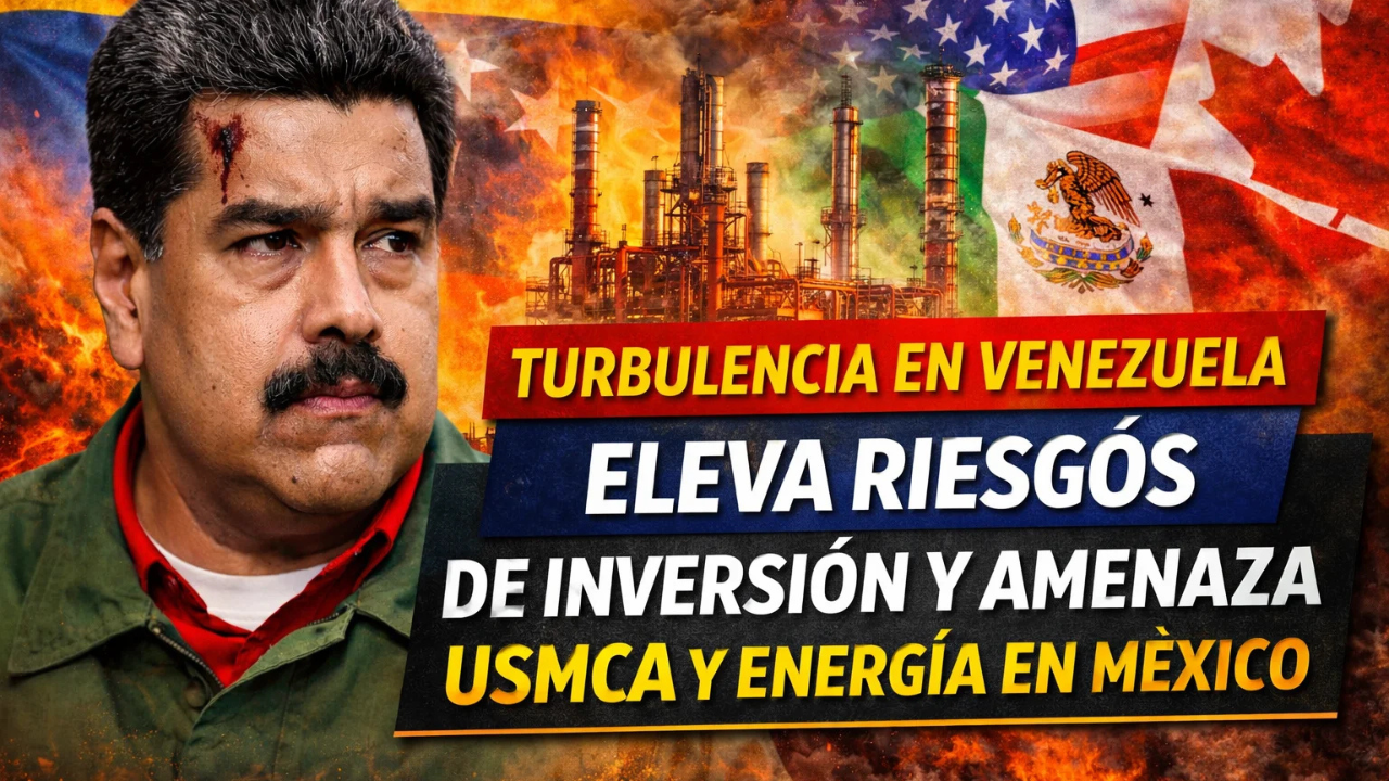 La turbulencia en Venezuela eleva los riesgos de inversión y amenaza la estabilidad del USMCA y del sector energético en México