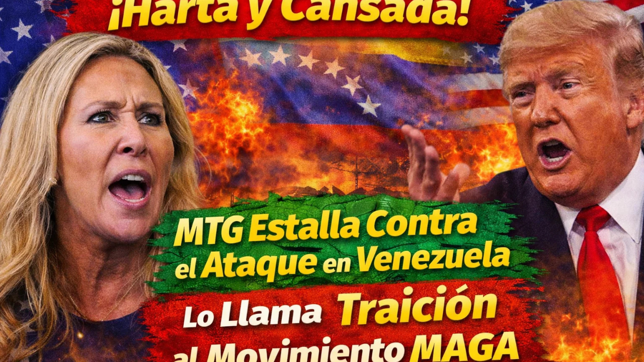 “Harta y cansada”: MTG estalla contra el ataque en Venezuela y lo llama traición al movimiento MAGA