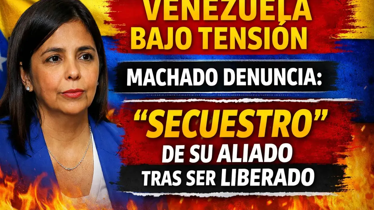 Venezuela bajo tensión: Machado denuncia el “secuestro” de su aliado tras ser liberado de prisión