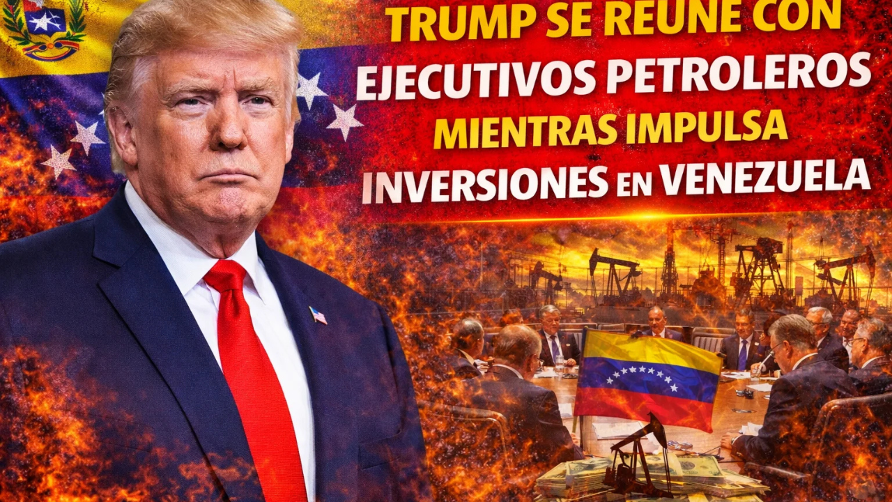Trump se reúne con ejecutivos petroleros mientras impulsa inversiones en Venezuela