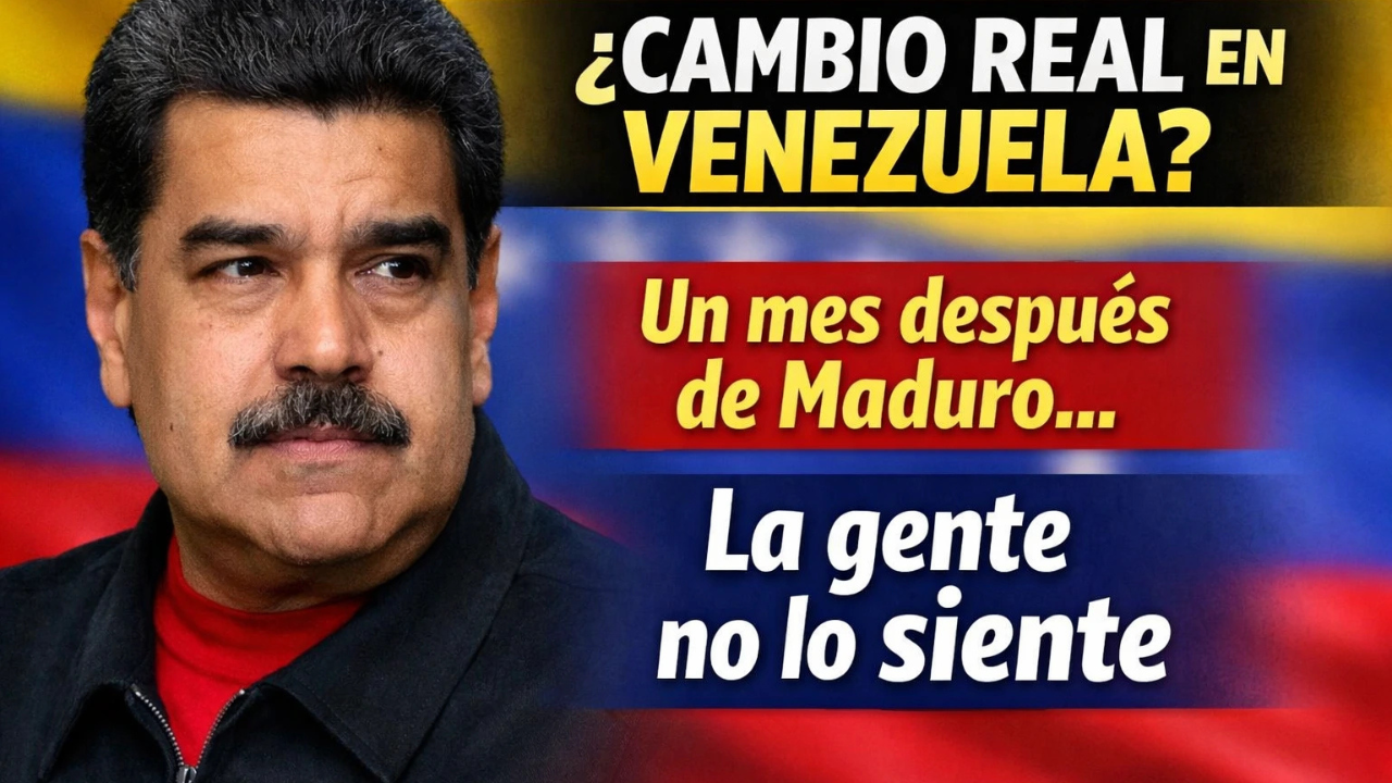 Estados Unidos asegura que Venezuela está cambiando, pero un mes después de la captura de Maduro la gente no lo siente así