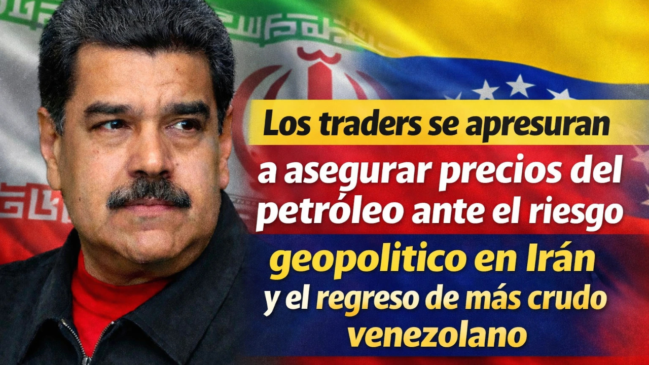 Los traders se apresuran a asegurar precios del petróleo ante el riesgo geopolítico en Irán y el regreso de más crudo venezolano