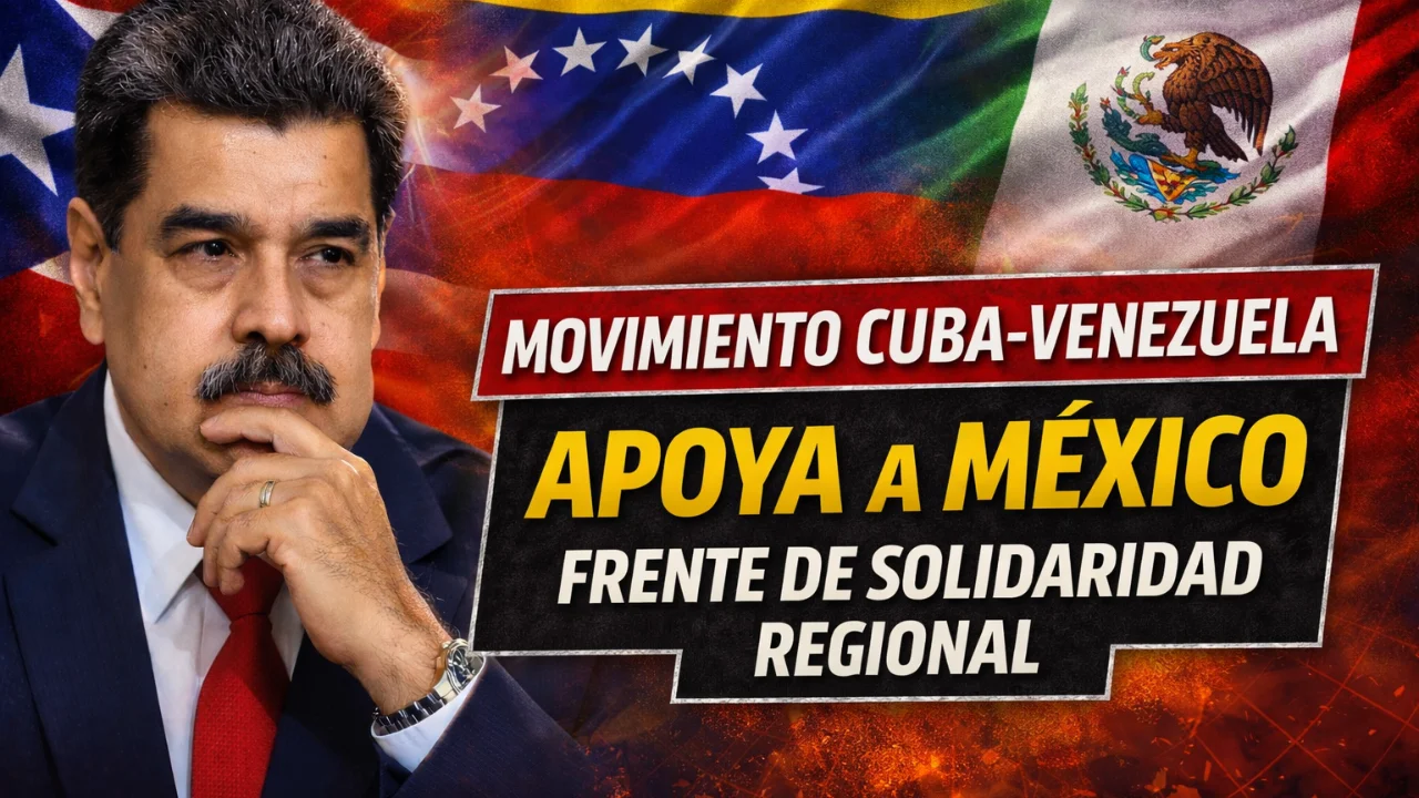 Movimiento de solidaridad Cuba-Venezuela respalda postura de México: un frente unido ante la presión internacional
