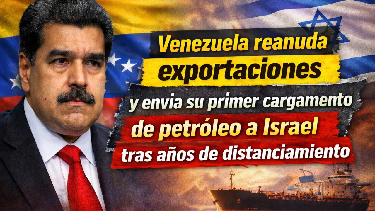 Venezuela reanuda exportaciones y envía su primer cargamento de petróleo a Israel tras años de distanciamiento