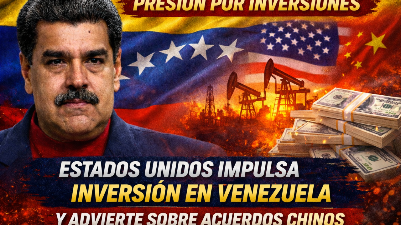 Estados Unidos impulsa inversión en Venezuela y advierte sobre legitimidad de acuerdos chinos