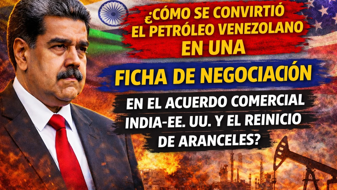 ¿Cómo se convirtió el petróleo venezolano en una “ficha de negociación” en el acuerdo comercial India–EE. UU. y el reinicio de aranceles?