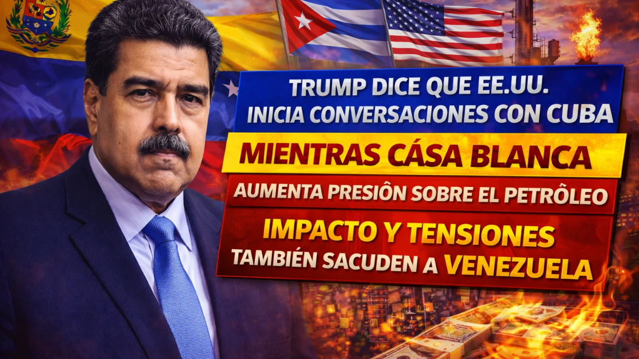 Trump dice que EE.UU. inicia conversaciones con Cuba mientras la Casa Blanca aumenta la presión sobre el petróleo: impacto y tensiones también sacuden a Venezuela